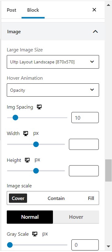 Image Settings