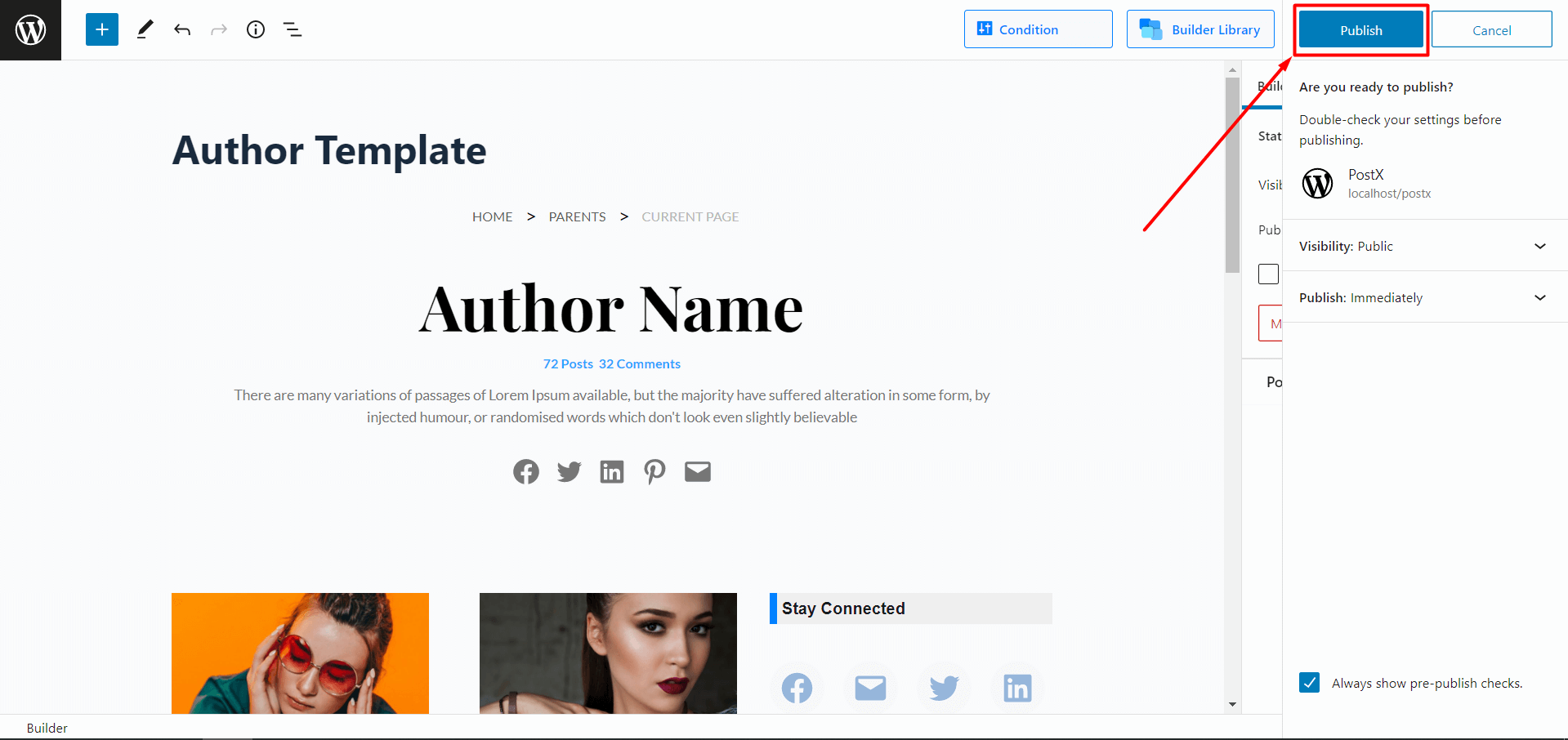 Publishing Author Page