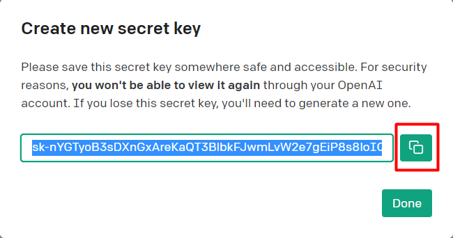 Copying Secret Key