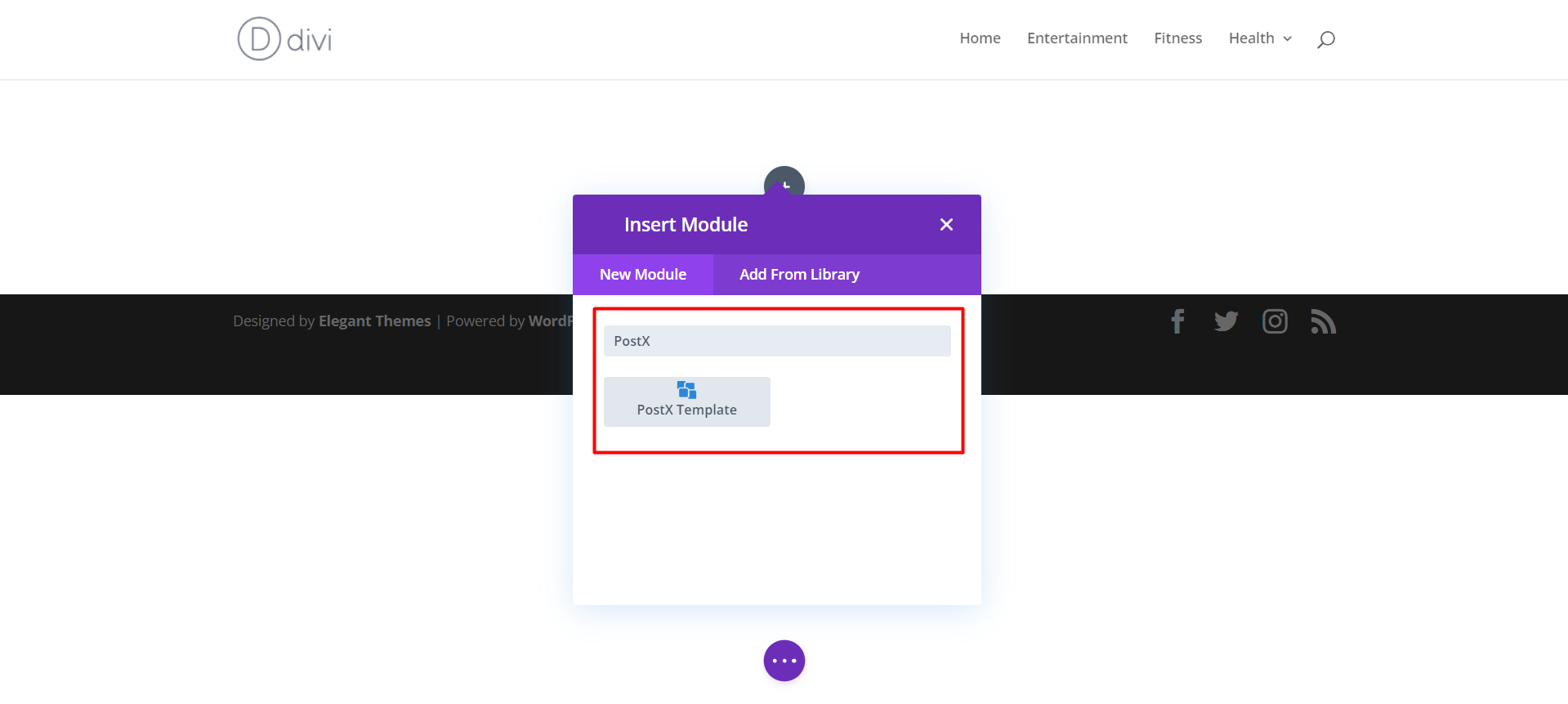 Adding Row in Divi Builder