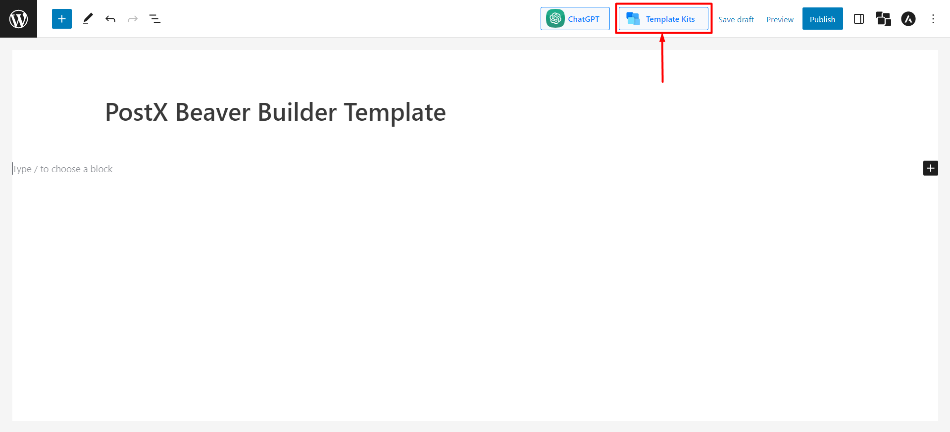 Selecting Template Kits for Beaver