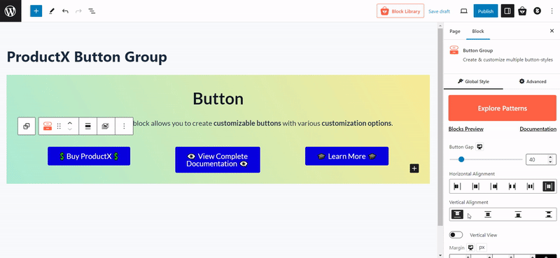 Button Group Vertical Alignment