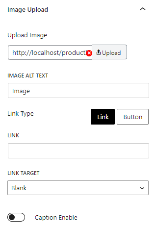 Image Upload Settings