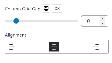 Product Category #2 Column Settings