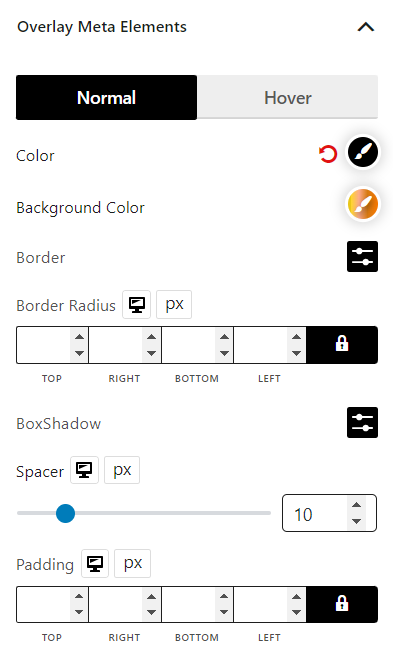 Product Grid #1 Overlay Meta Elements