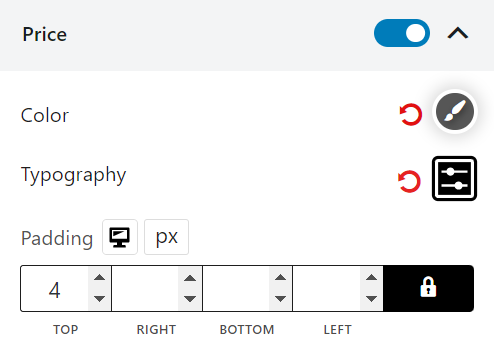 Product Grid #1 Price Settings