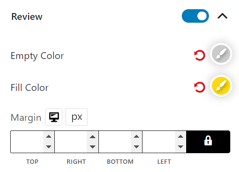 Product Grid #1 Review Settings