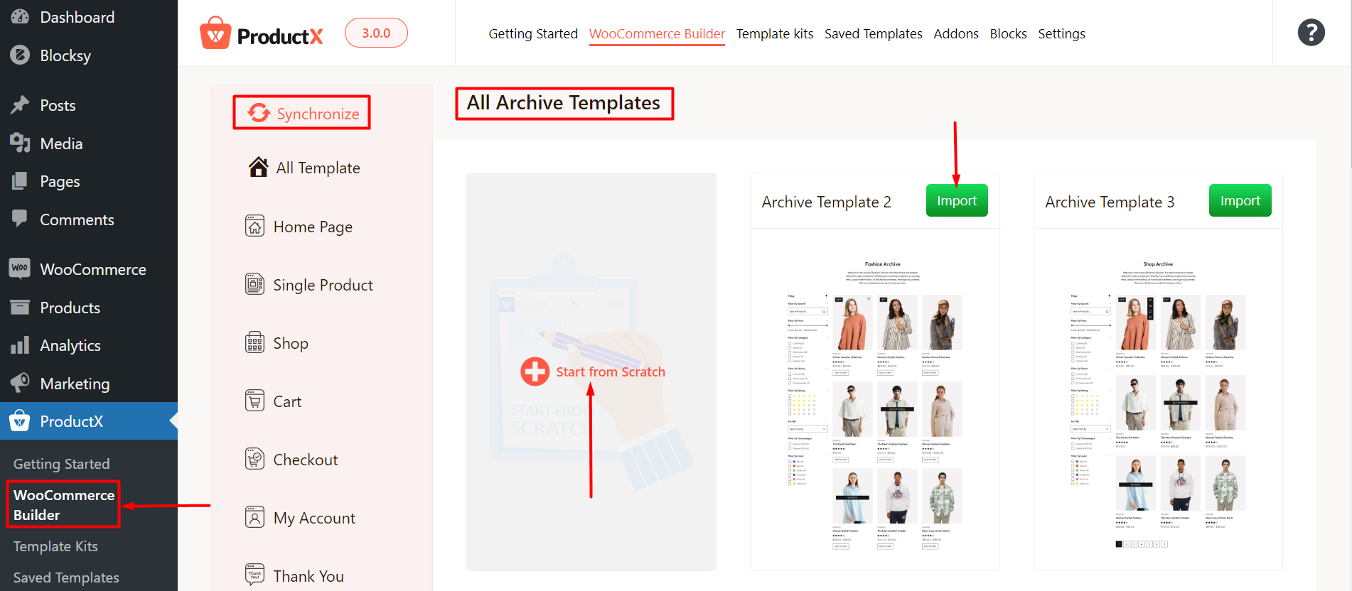 Create an archive page template