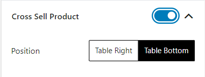 Cart Table Block Cross Sell Product