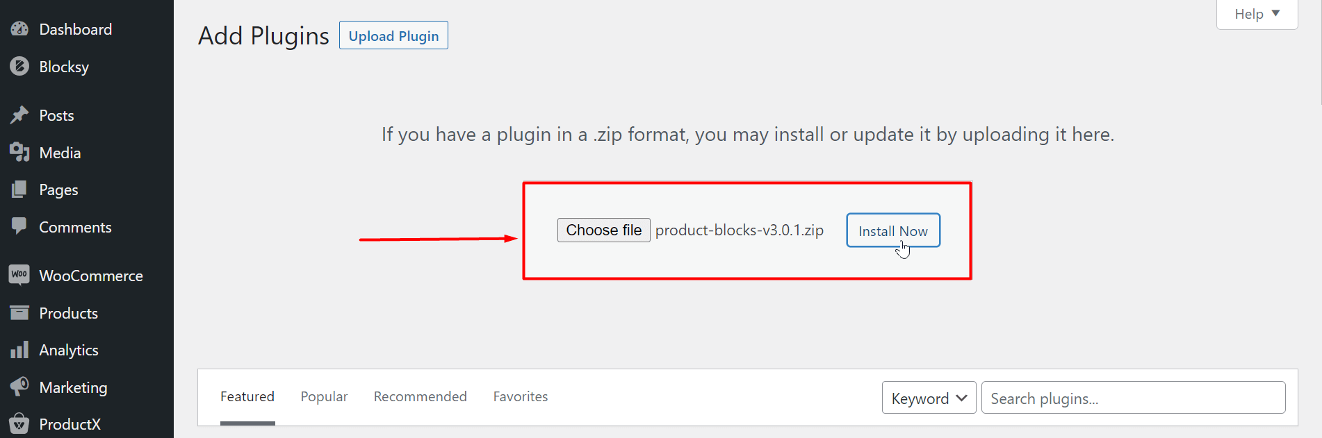 Install the pro plugin