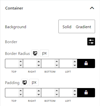 Order Confirmation Block Container