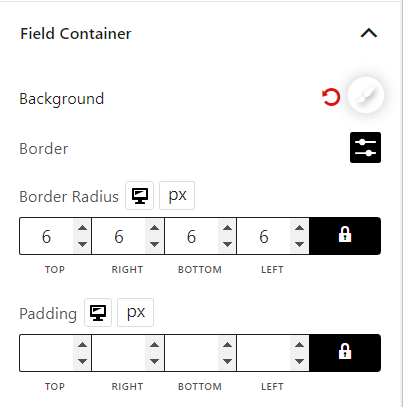 Payment Method Block Field Container