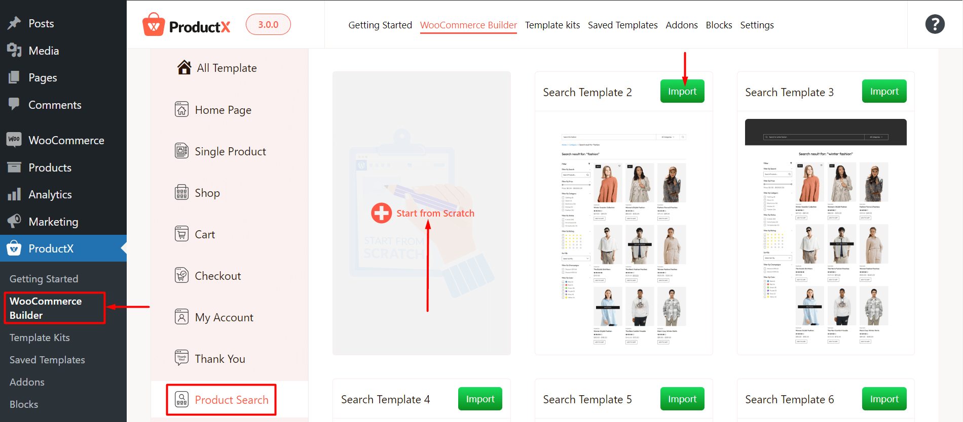 Product Search Dashboard