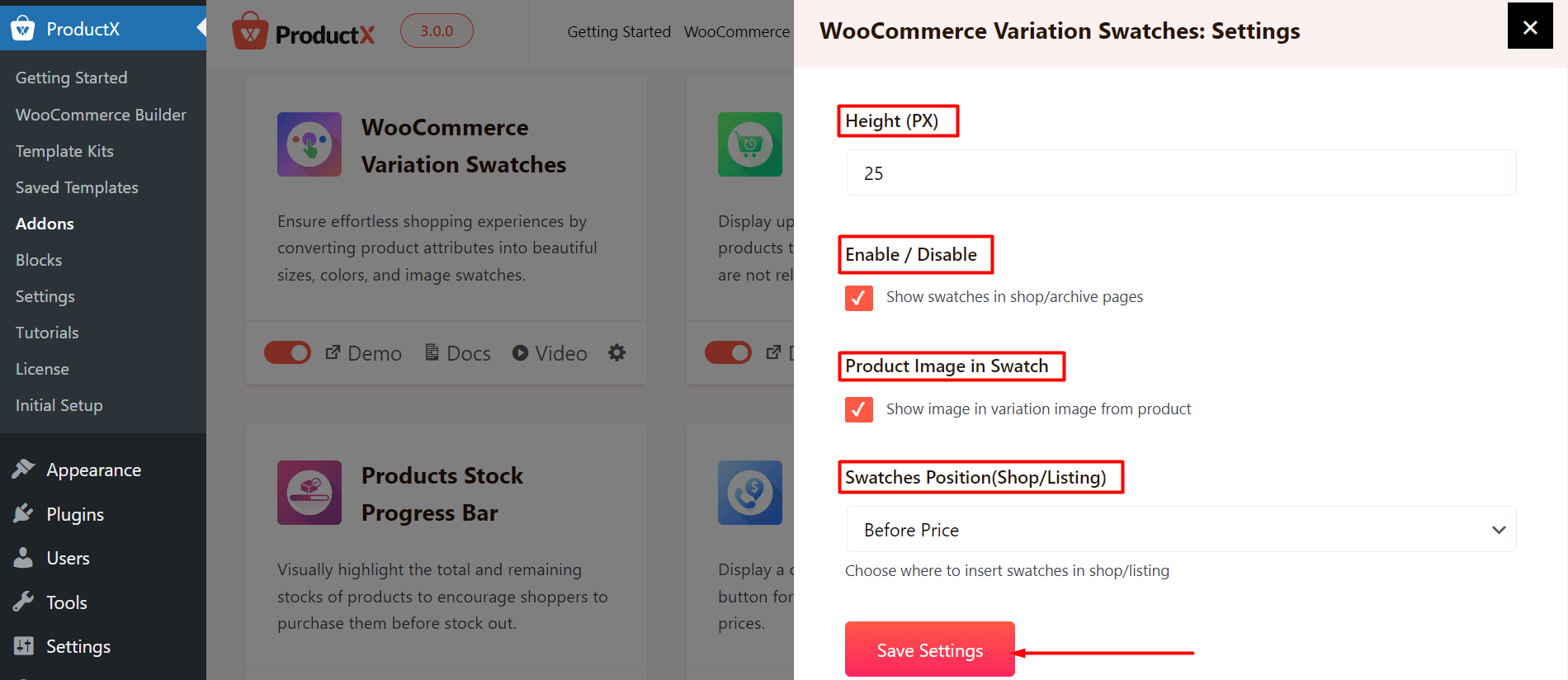 WooCommerce Swatches - Settings (2)