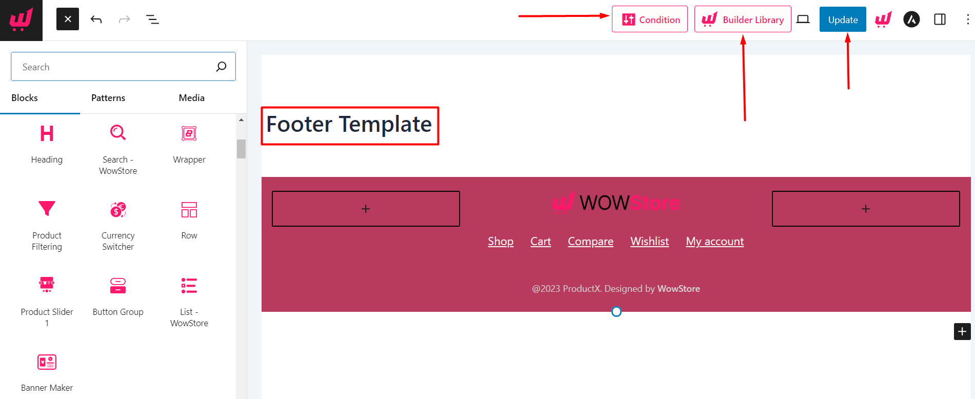 WowStore Footer Template