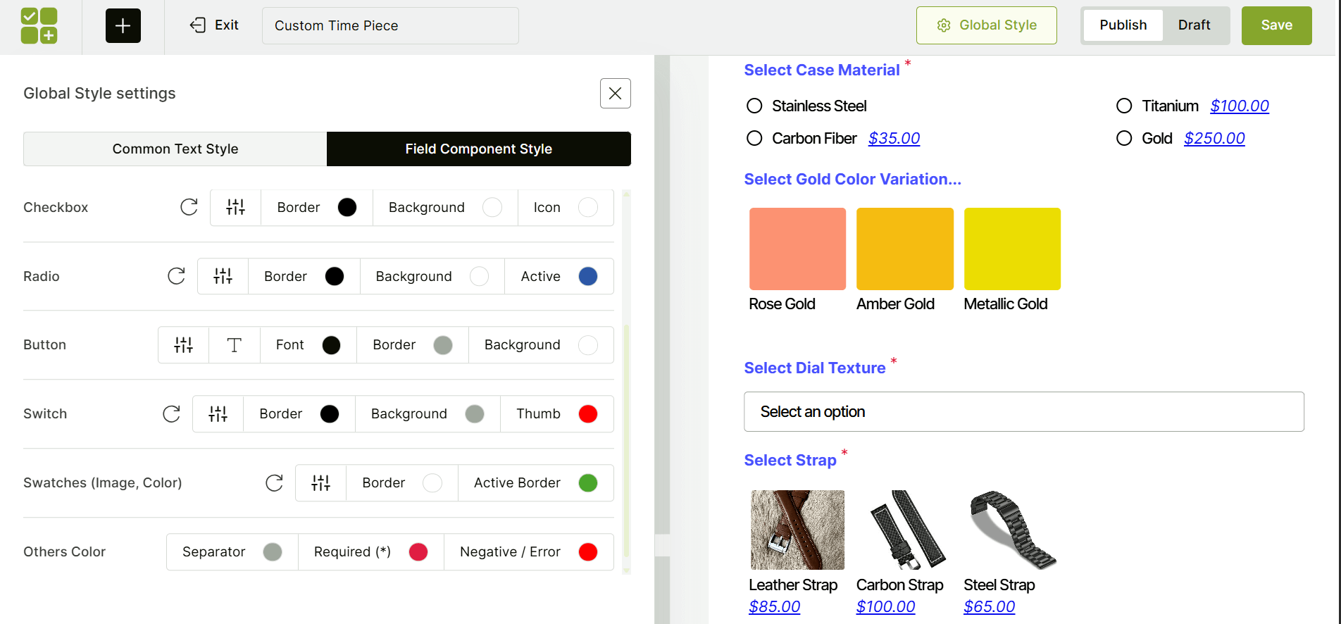 Field Component Styles