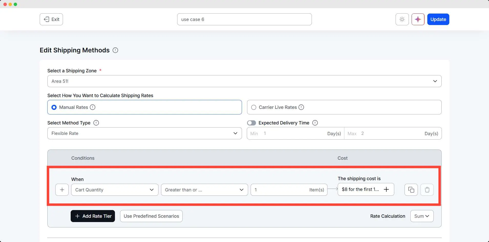 Cart Quantity Fixed + Incremental Charges