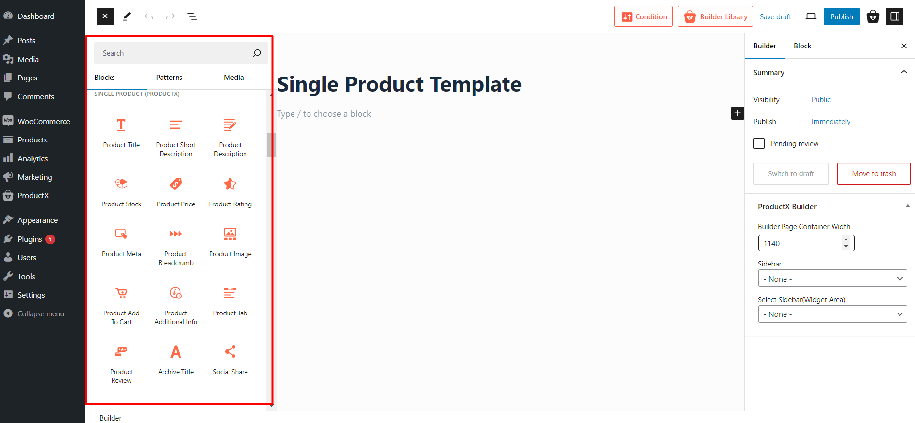 Product Page Blocks