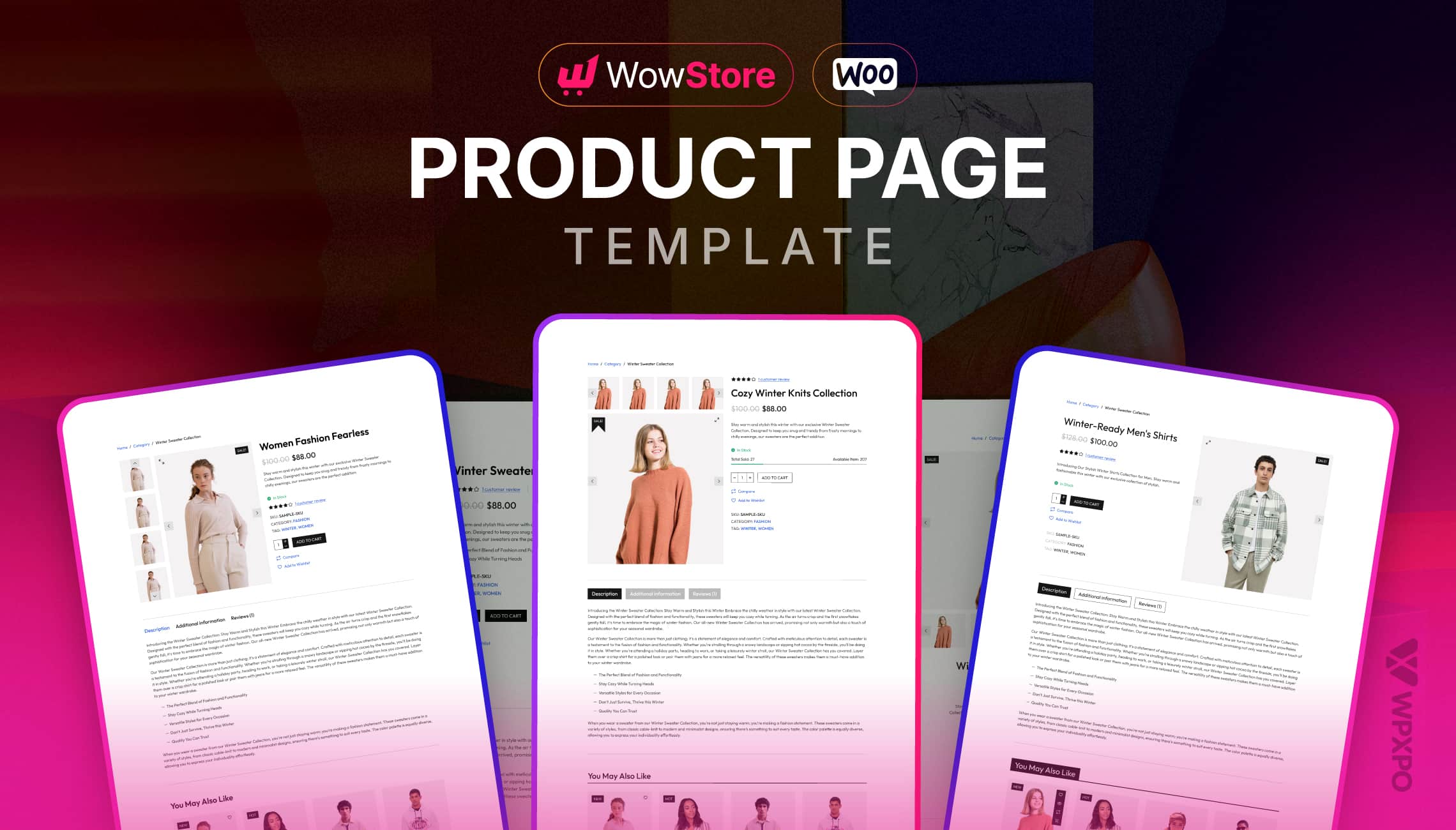 woocommerce single product page template