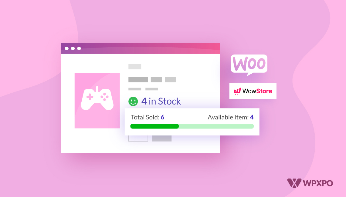 WooCommerce stock progress bar