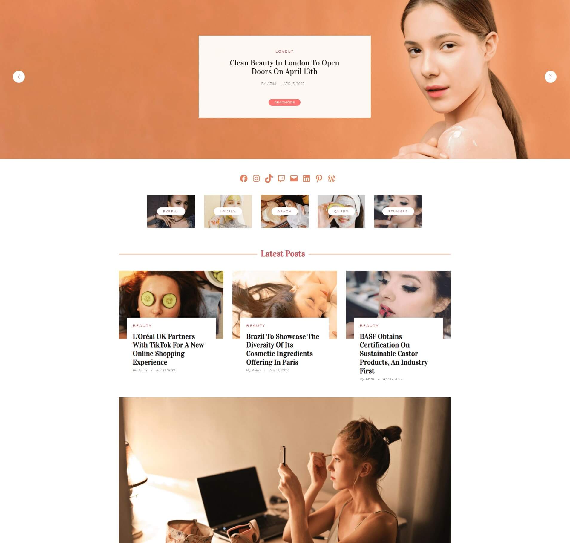 Beauty Layout Preview 