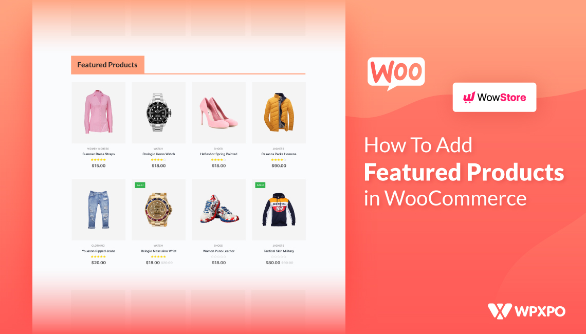 add featured products in WooCommerce