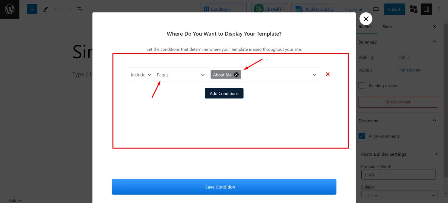 change image size in wordpress for a specific page