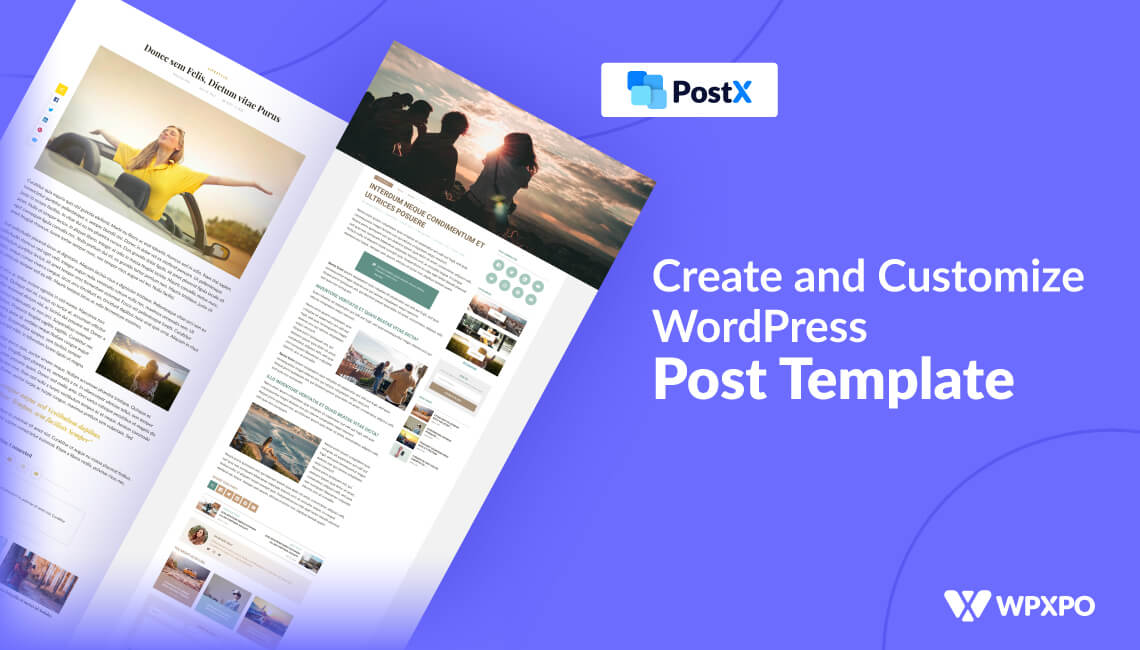 how to create blog post template in WordPress