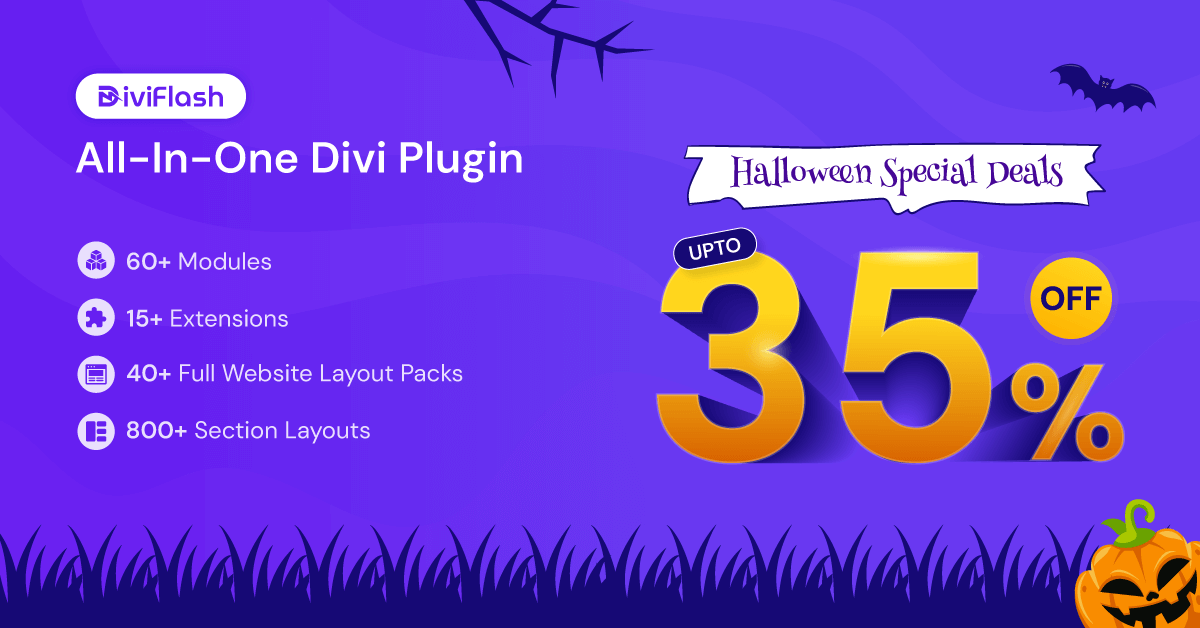 Divi Flash Halloween Deals 