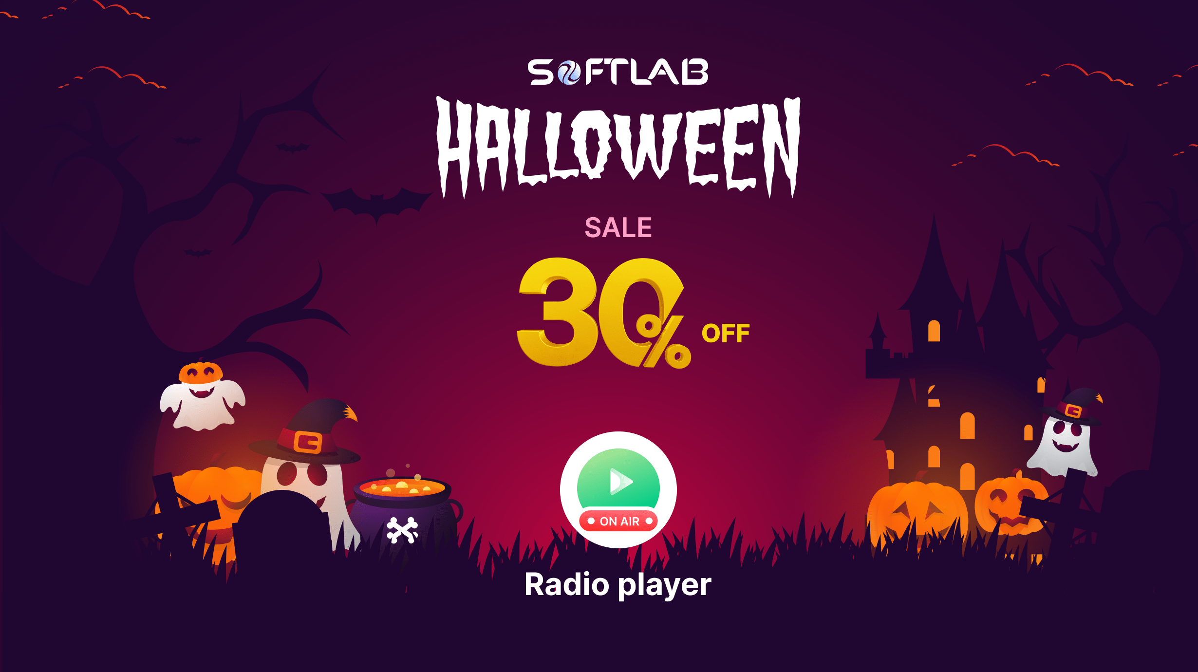 radio player halloween deal