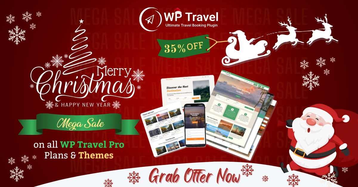 WP Travel booking plugin christmas deal