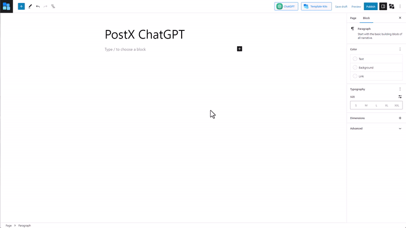 PostX ChatGPT Blogpost Generation
