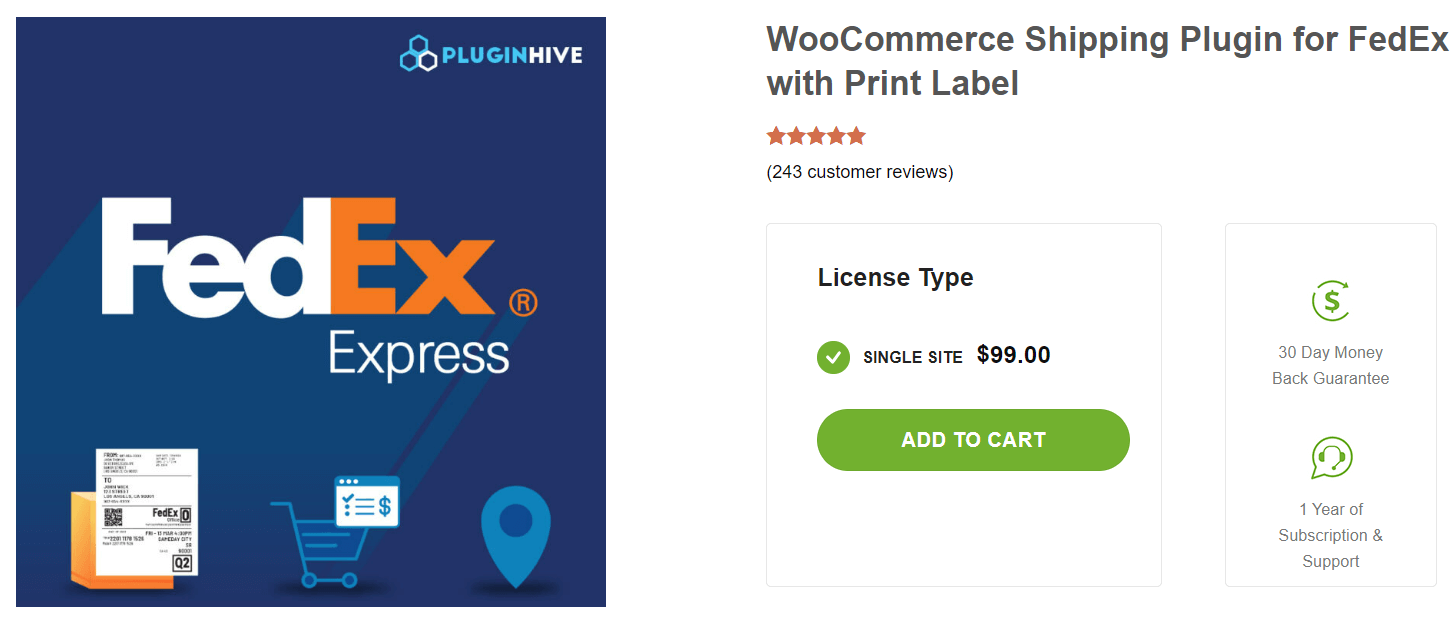 WooCommerce Shipping Plugin for FedEx