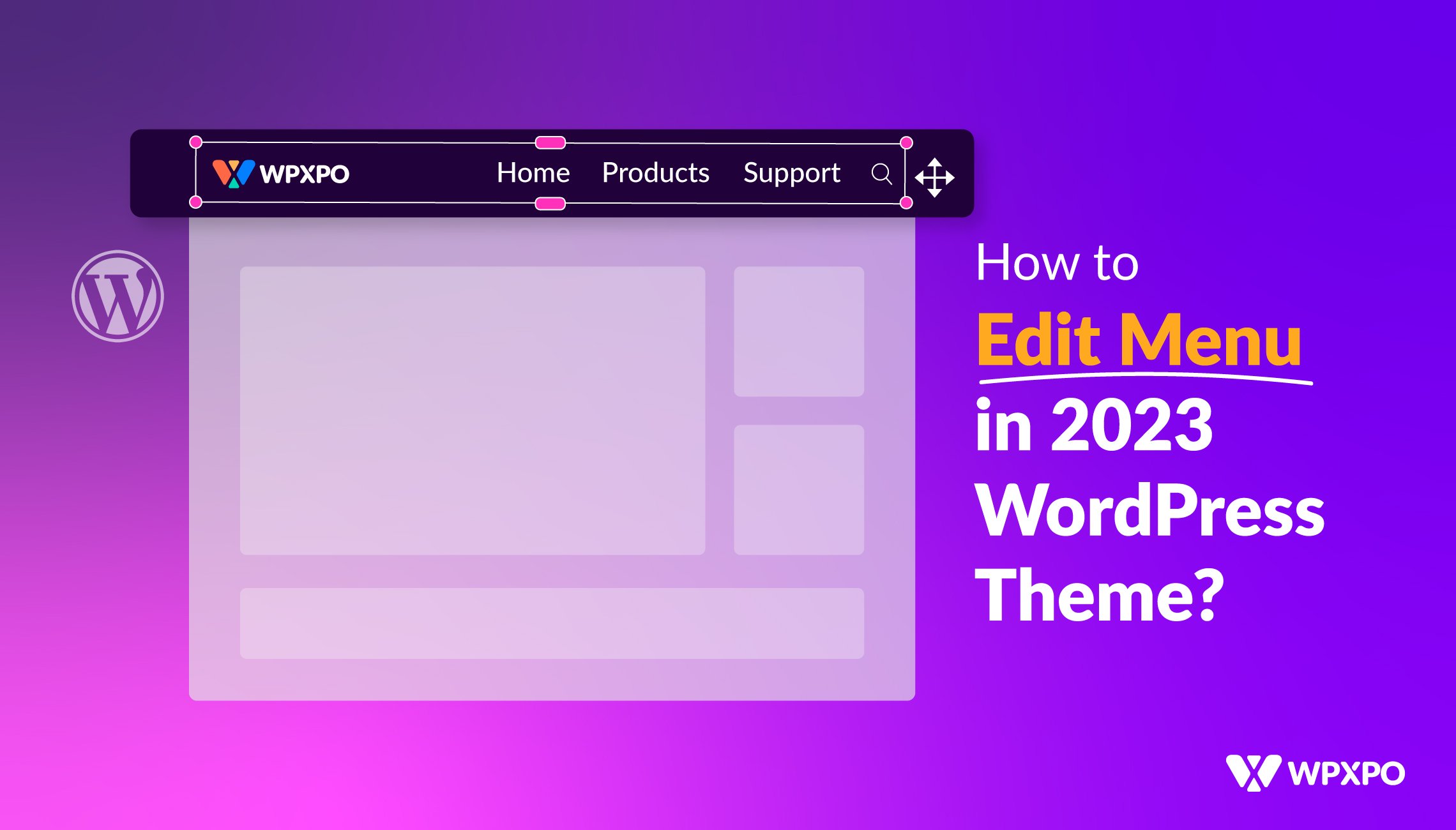 How to Edit Menu in 2023 WordPress Theme?