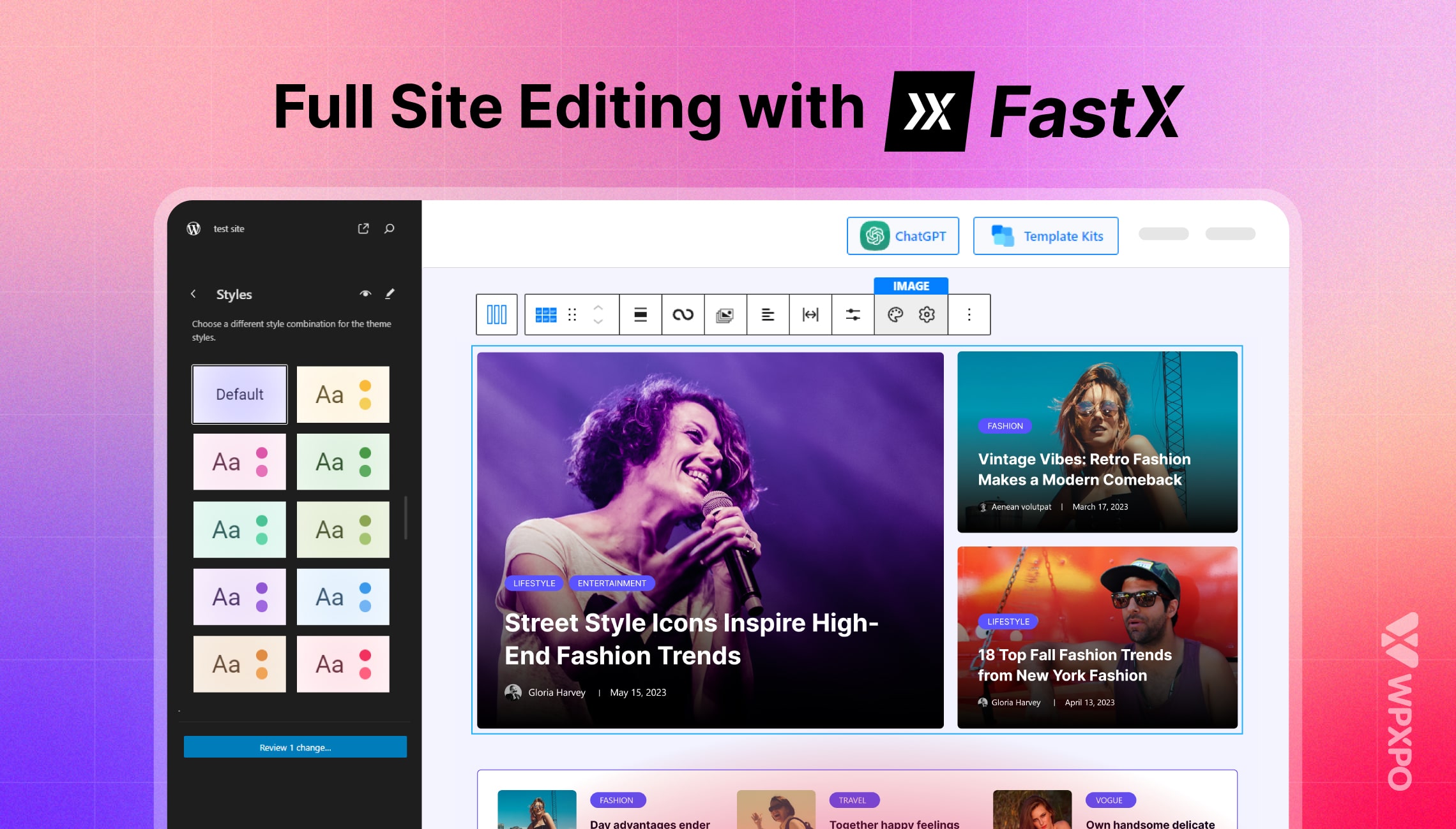 Full Site Editing with the FastX Theme [A Demo!]