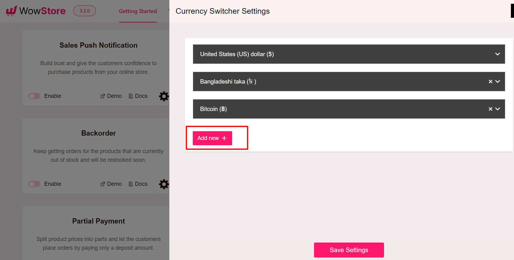 add different currencies in WooCommerce