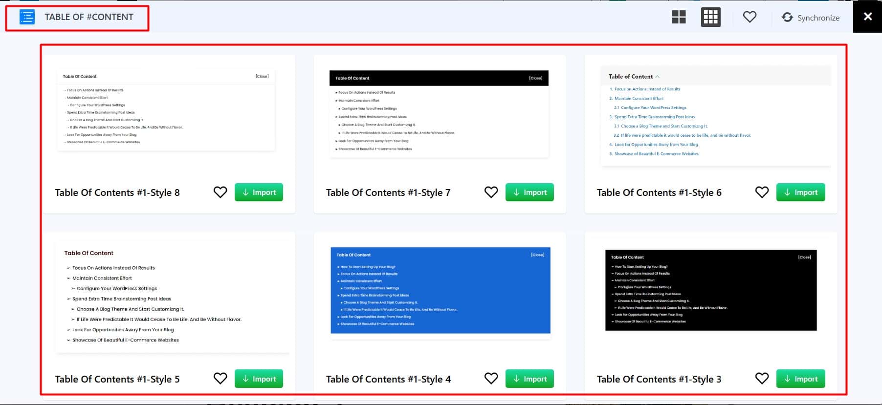 Ready-Made Layout And Designs