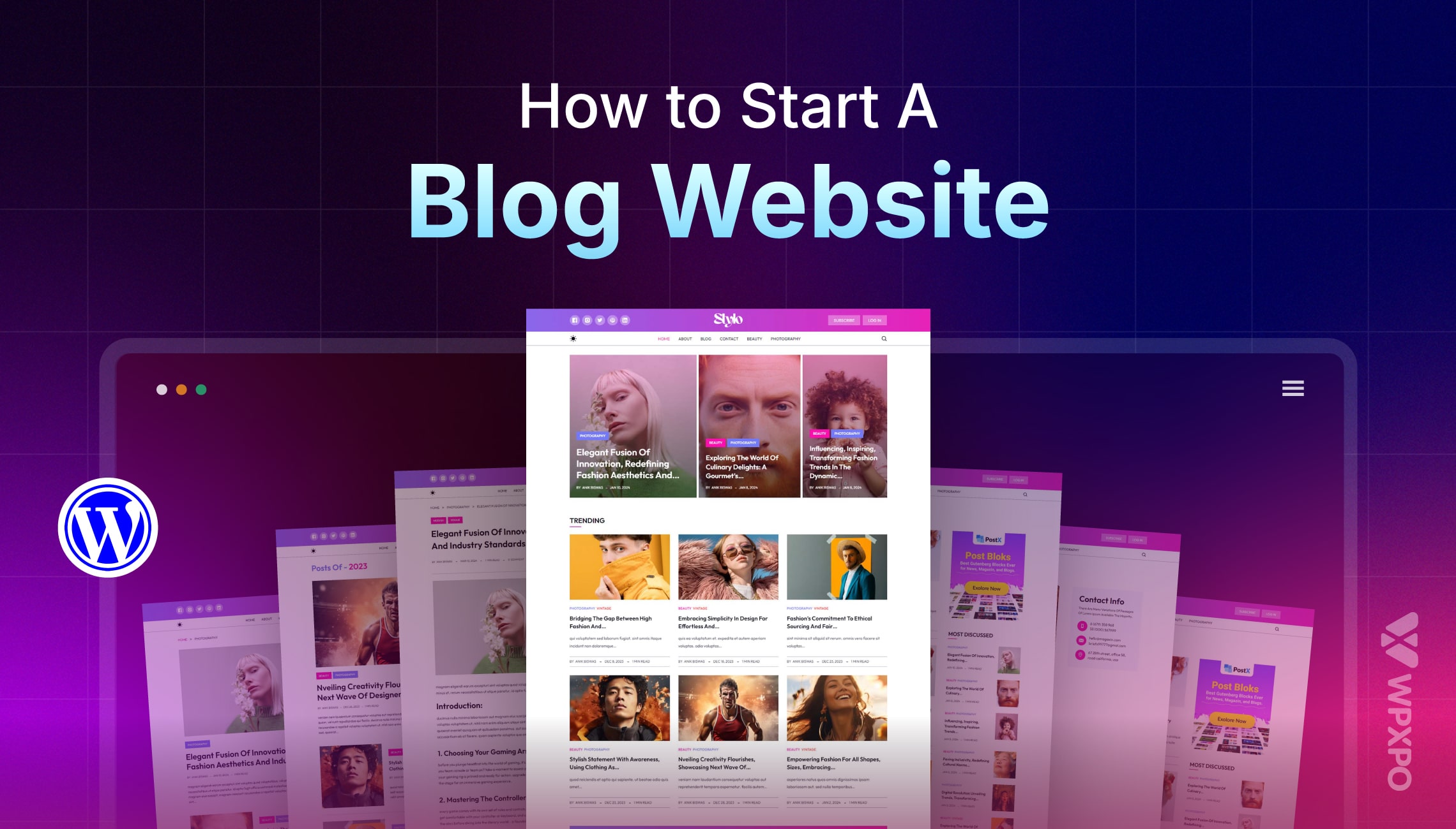 how to start a blog website