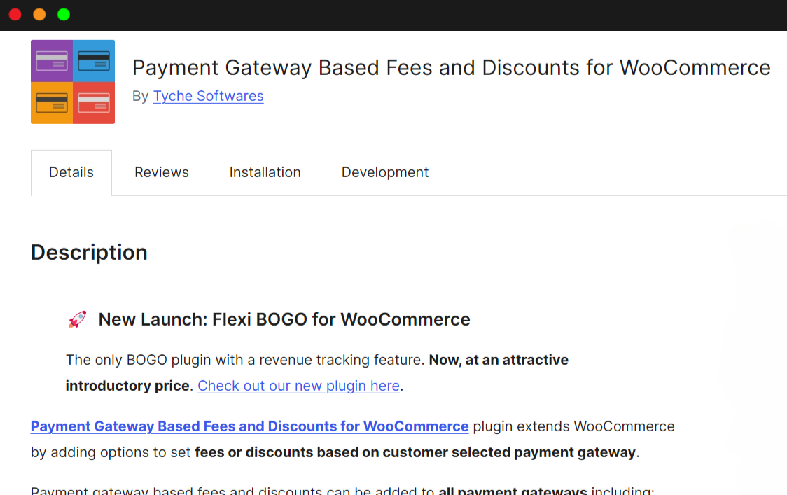 Payment Gateway-Based Fees and Discounts for WooCommerce