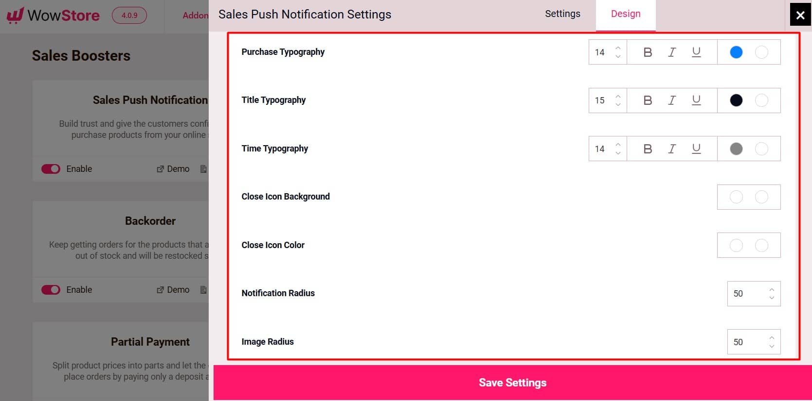 Customize the Live Sales Notification Appearance