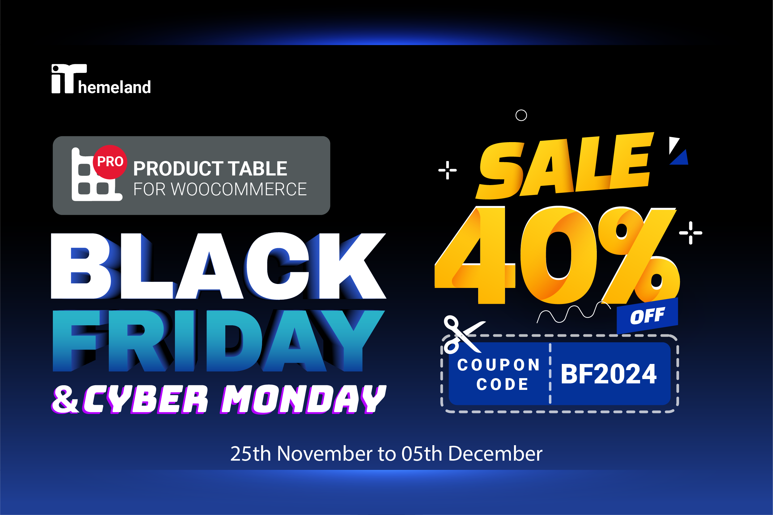 WooCommerce product table pro black friday