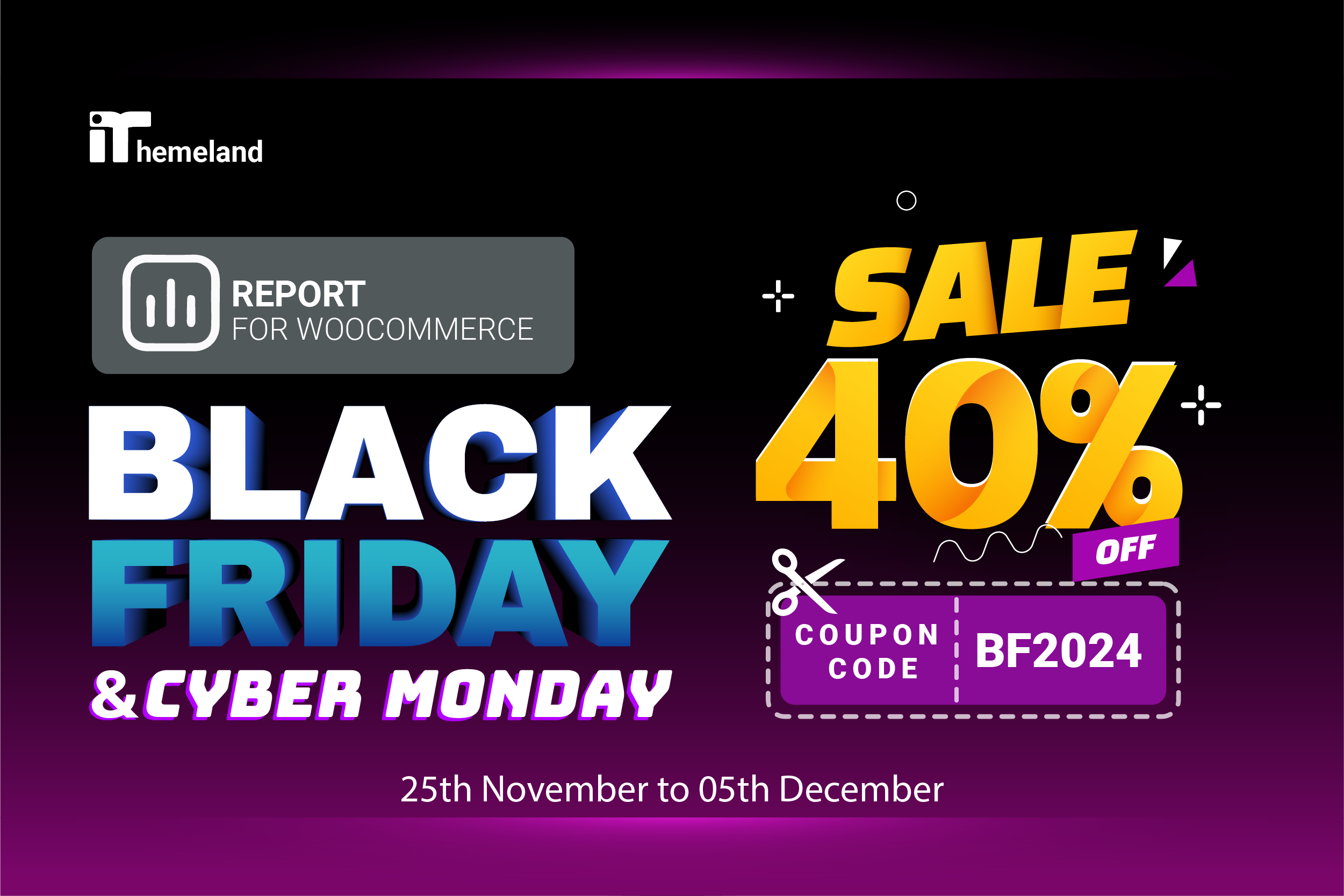 WooCommerce report black friday