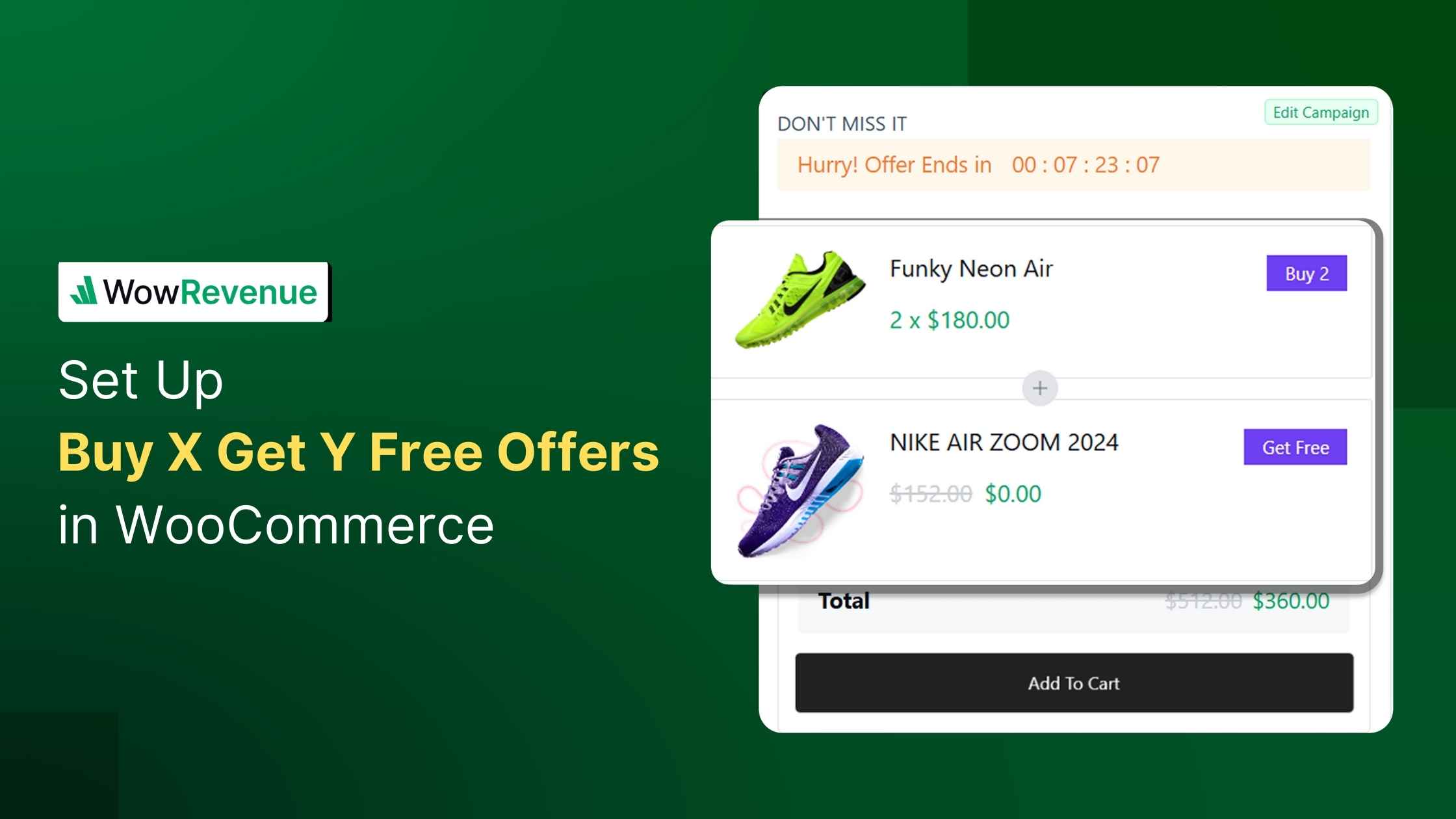 Buy X Get Y in woocommerce